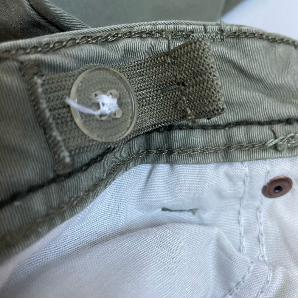 Faded Glory Girls Olive Green Flare Pants - Size 7 - Adjustable Waist - Picture 9 of 14